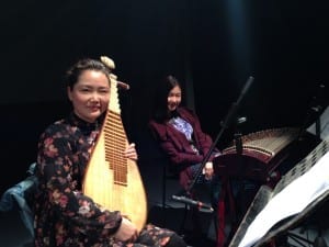 Zhou Yunalin on pipa and Suzy Chan on guzheng at Fanguso Commune